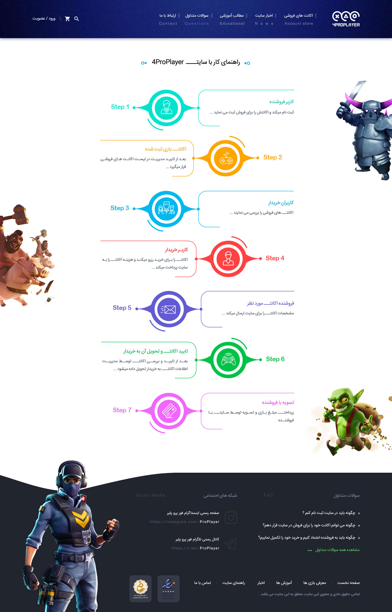 طراحی سایت ProPlayer